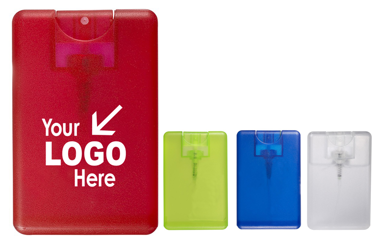 CREDIT CARD SANITIZER SPRAY w/ COLOR LABEL- 0.67 OZ. CREDIT CARD SANITIZER SPRAY w/ COLOR LABEL- 0.67 OZ.
